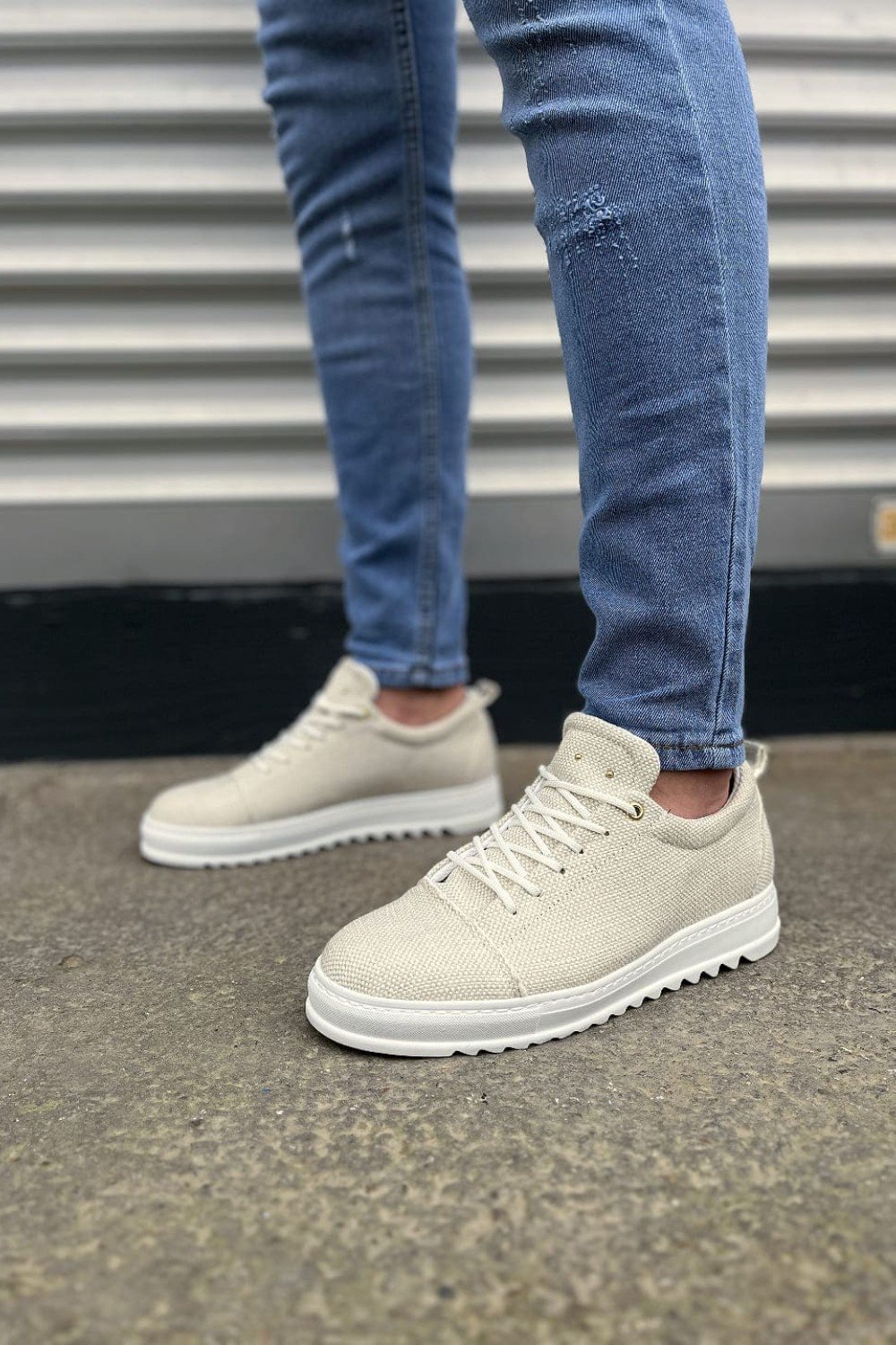 JY152 Cool Bağcıklı Keten Erkek Günlük Spor Klasik Ayakkabı KBT - Beyaz JY152 Cool Bağcıklı Keten Erkek Günlük Spor Klasik Ayakkabı KBT - Beyaz