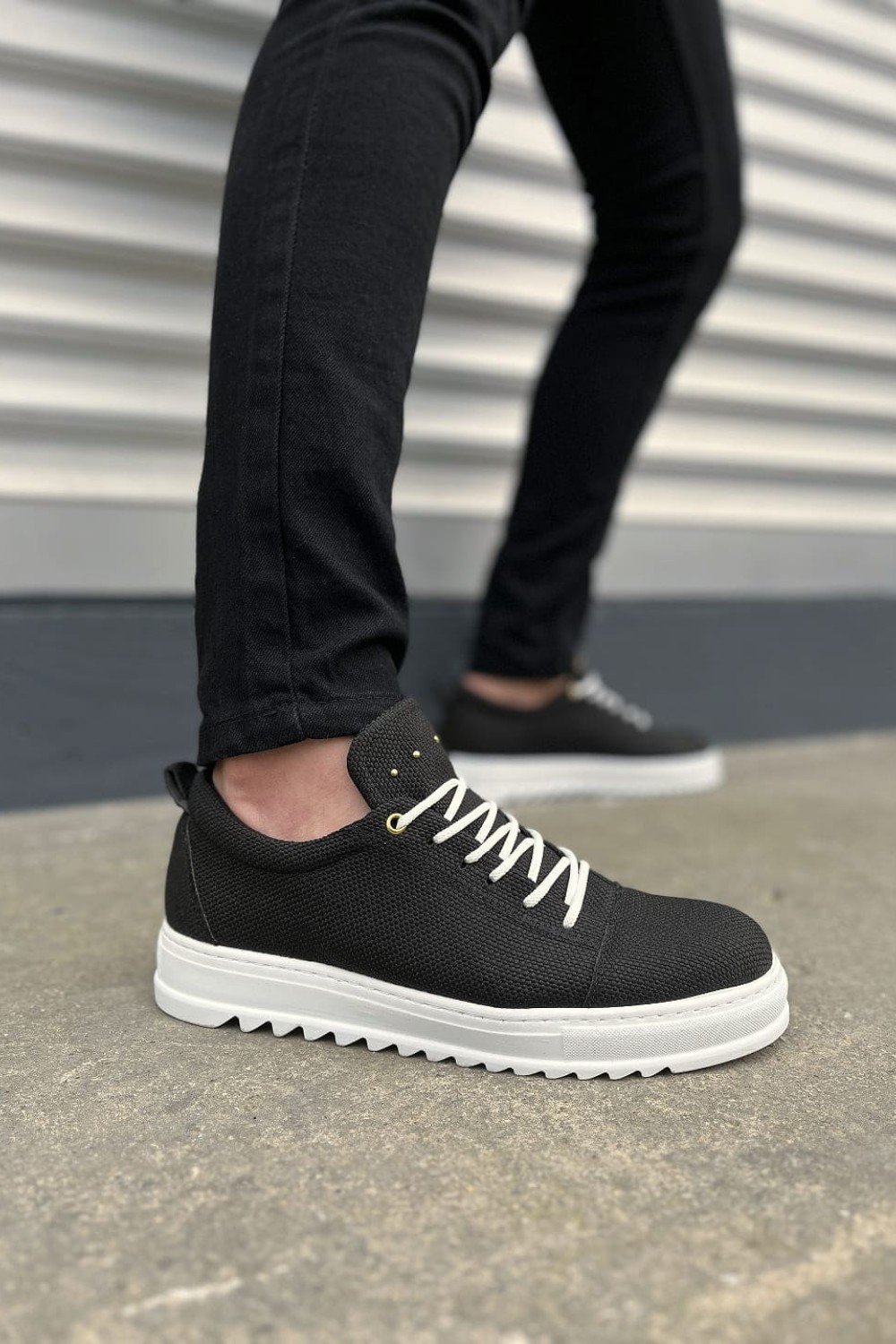 JY152 Cool Bağcıklı Keten Erkek Günlük Spor Klasik Ayakkabı KBT - Siyah JY152 Cool Bağcıklı Keten Erkek Günlük Spor Klasik Ayakkabı KBT - Siyah
