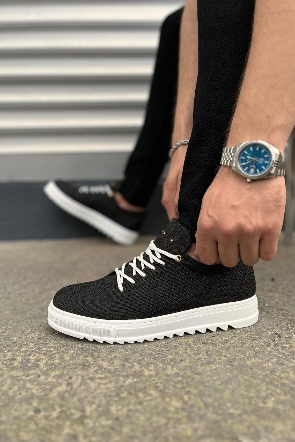 JY152 Cool Bağcıklı Keten Erkek Günlük Spor Klasik Ayakkabı KBT - Siyah JY152 Cool Bağcıklı Keten Erkek Günlük Spor Klasik Ayakkabı KBT - Siyah