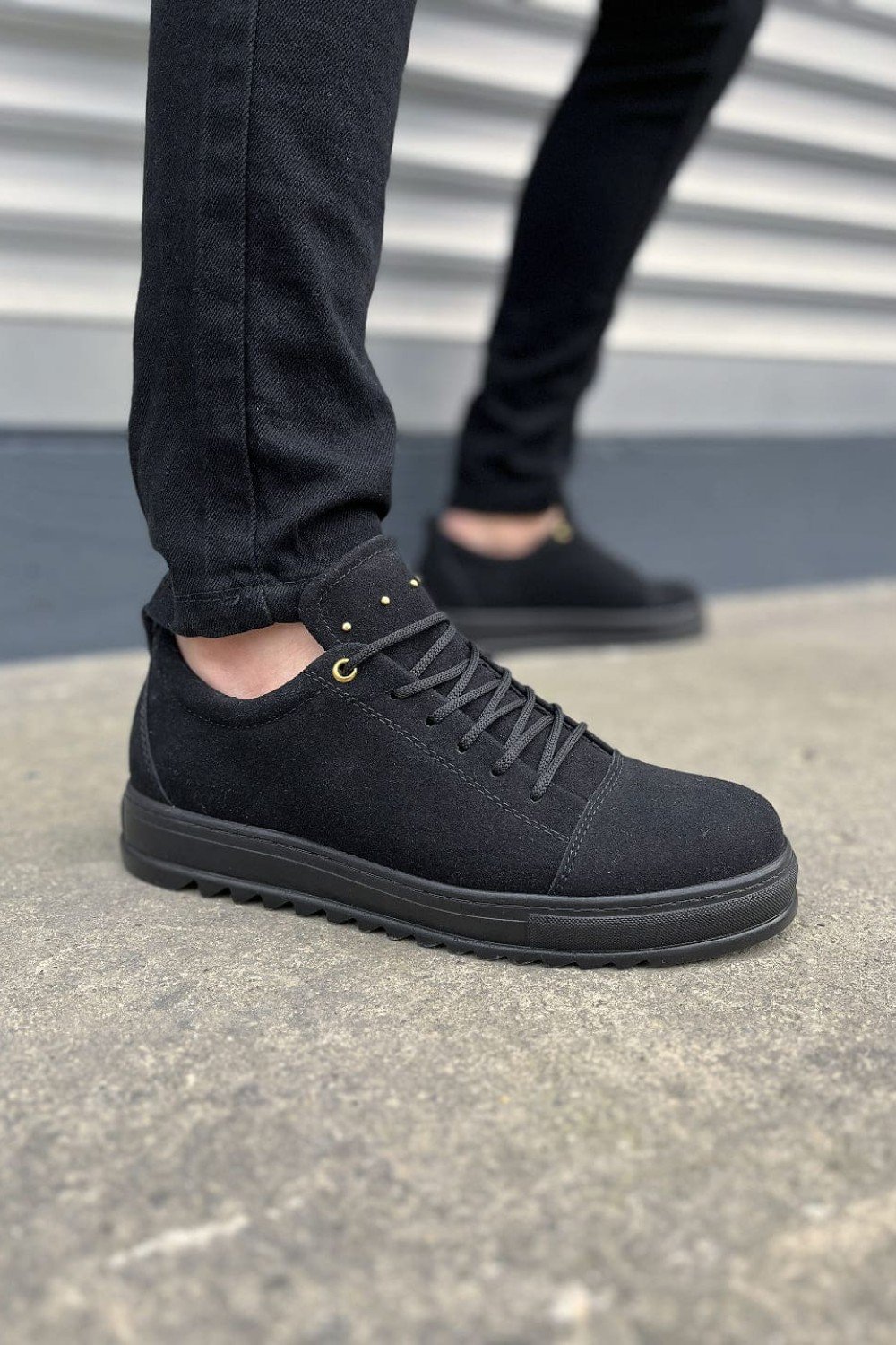 JY152 Cool Bağcıklı Süet Erkek Günlük Spor Klasik Ayakkabı SST - Siyah JY152 Cool Bağcıklı Süet Erkek Günlük Spor Klasik Ayakkabı SST - Siyah