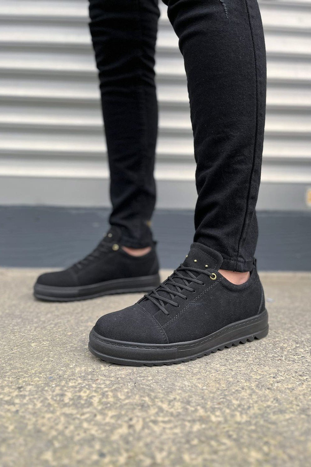 JY152 Cool Bağcıklı Süet Erkek Günlük Spor Klasik Ayakkabı SST - Siyah JY152 Cool Bağcıklı Süet Erkek Günlük Spor Klasik Ayakkabı SST - Siyah