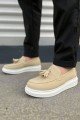 JY154 Blaze Bağcıksız Püsküllü Süet Erkek Günlük Spor Klasik Ayakkabı SBT - Krem JY154 Blaze Bağcıksız Püsküllü Süet Erkek Günlük Spor Klasik Ayakkabı SBT - Krem