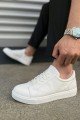 JY165 Elite Bağcıklı Cilt Erkek Günlük Sneaker Ayakkabı CBT - Beyaz