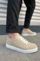 JY165 Elite Bağcıklı Süet Erkek Günlük Sneaker Ayakkabı SBT - Krem
