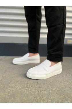JY180 Estilo X Bağcıksız Cilt Erkek Günlük Spor Klasik Ayakkabı CBT - Beyaz JY180 Estilo X Bağcıksız Cilt Erkek Günlük Spor Klasik Ayakkabı CBT - Beyaz