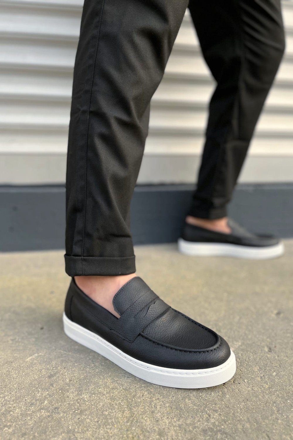 JY180 Estilo X Bağcıksız Cilt Erkek Günlük Spor Klasik Ayakkabı CBT - Siyah JY180 Estilo X Bağcıksız Cilt Erkek Günlük Spor Klasik Ayakkabı CBT - Siyah