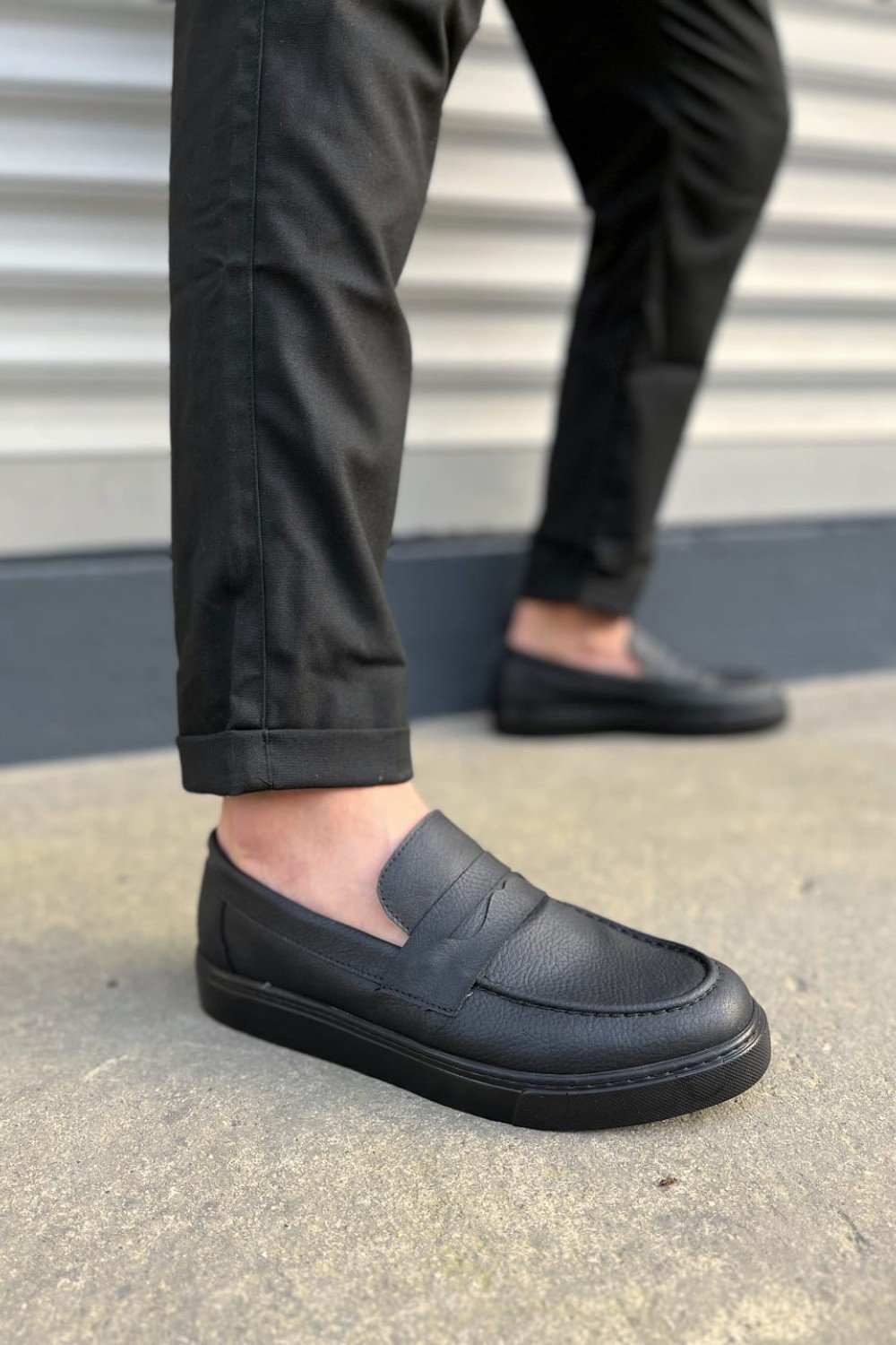 JY180 Estilo X Bağcıksız Cilt Erkek Günlük Spor Klasik Ayakkabı CST - Siyah JY180 Estilo X Bağcıksız Cilt Erkek Günlük Spor Klasik Ayakkabı CST - Siyah