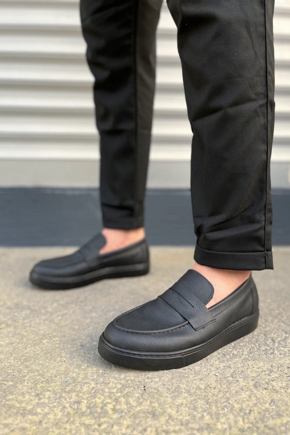 JY180 Estilo X Bağcıksız Cilt Erkek Günlük Spor Klasik Ayakkabı CST - Siyah JY180 Estilo X Bağcıksız Cilt Erkek Günlük Spor Klasik Ayakkabı CST - Siyah