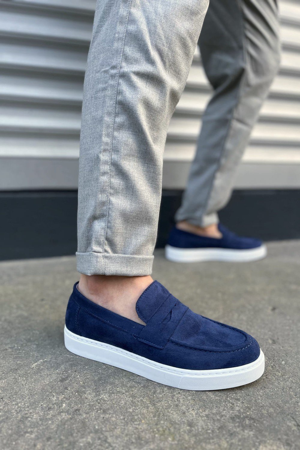 JY180 Estilo X Bağcıksız Süet Erkek Günlük Spor Klasik Ayakkabı SBT - Lacivert JY180 Estilo X Bağcıksız Süet Erkek Günlük Spor Klasik Ayakkabı SBT - Lacivert