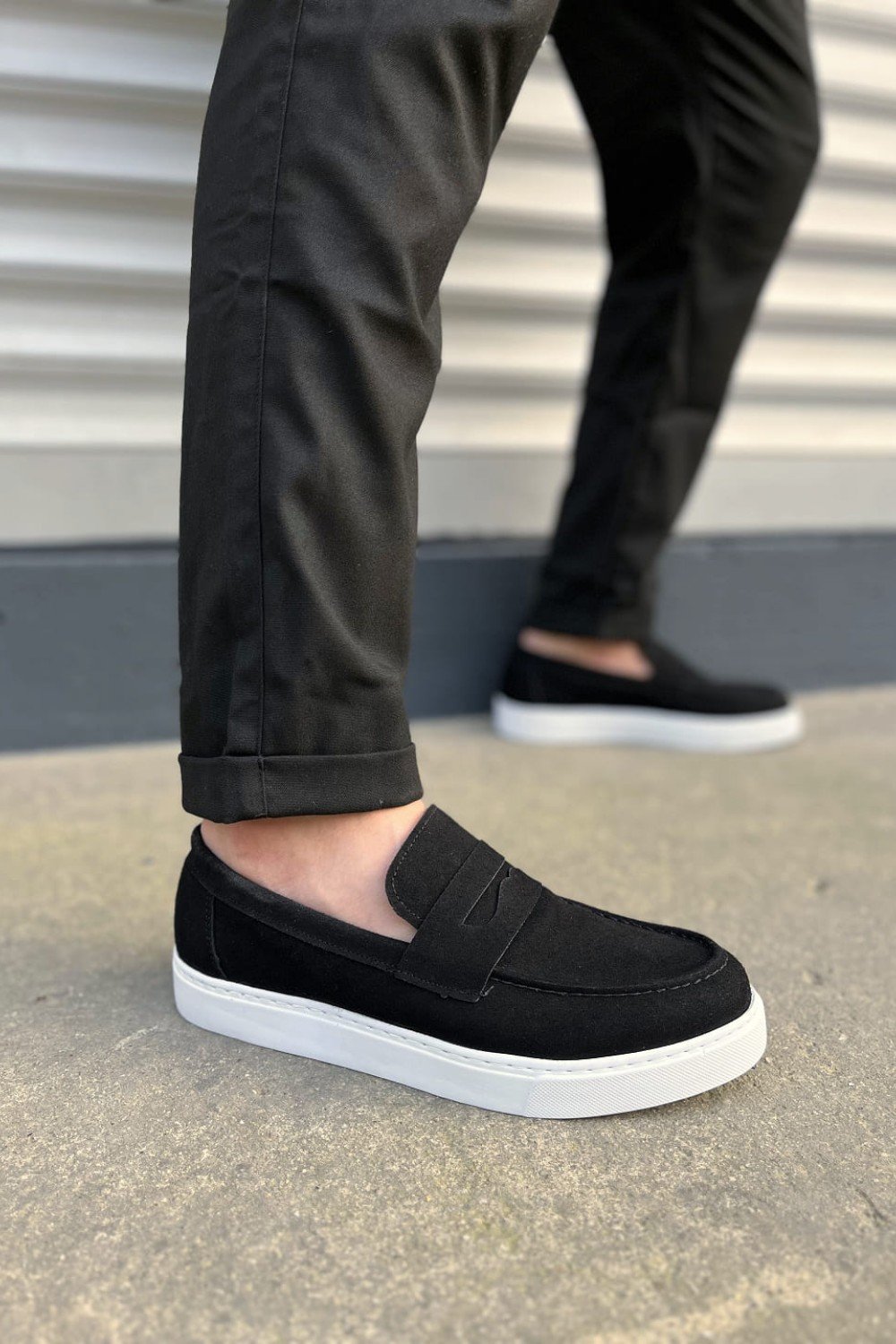 JY180 Estilo X Bağcıksız Süet Erkek Günlük Spor Klasik Ayakkabı SBT - Siyah JY180 Estilo X Bağcıksız Süet Erkek Günlük Spor Klasik Ayakkabı SBT - Siyah