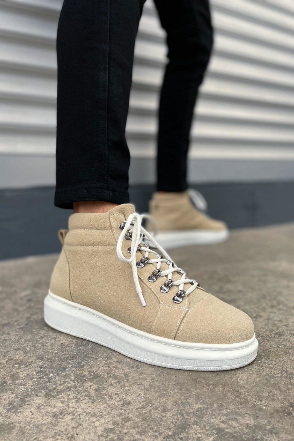 JY206 Ottawa Bağcıklı Ortopedik Taban Süet Erkek Spor Bot SBT - Krem JY206 Ottawa Bağcıklı Ortopedik Taban Süet Erkek Spor Bot SBT - Krem