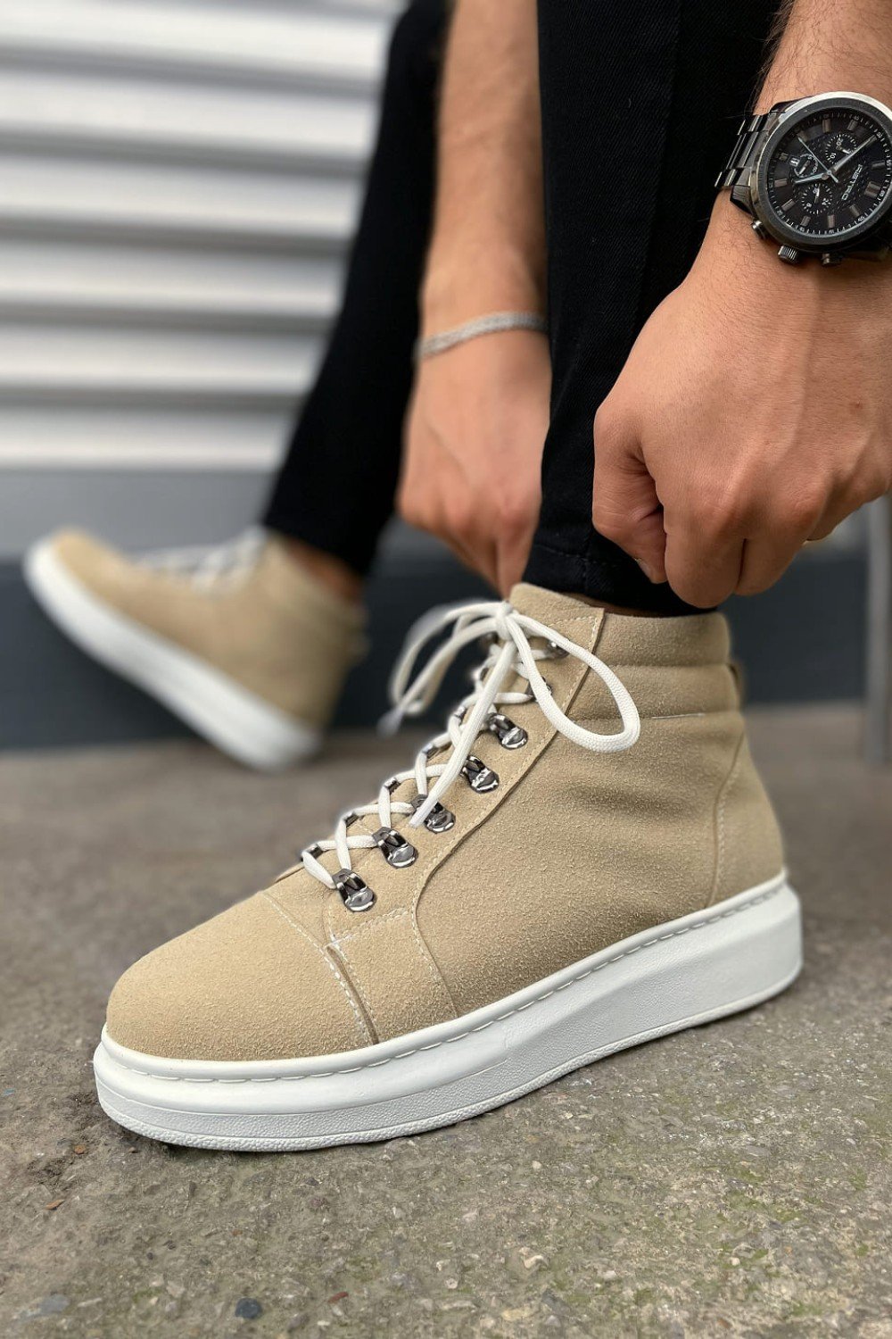 JY206 Ottawa Bağcıklı Ortopedik Taban Süet Erkek Spor Bot SBT - Krem JY206 Ottawa Bağcıklı Ortopedik Taban Süet Erkek Spor Bot SBT - Krem