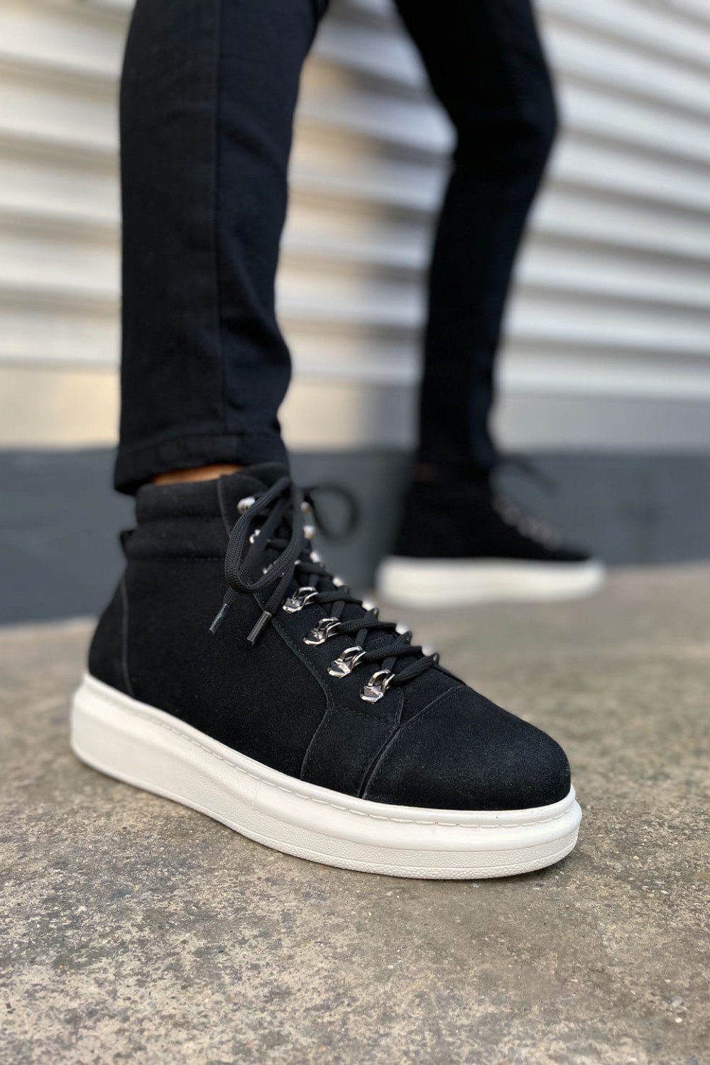 JY206 Ottawa Bağcıklı Ortopedik Taban Süet Erkek Spor Bot SBT - Siyah JY206 Ottawa Bağcıklı Ortopedik Taban Süet Erkek Spor Bot SBT - Siyah