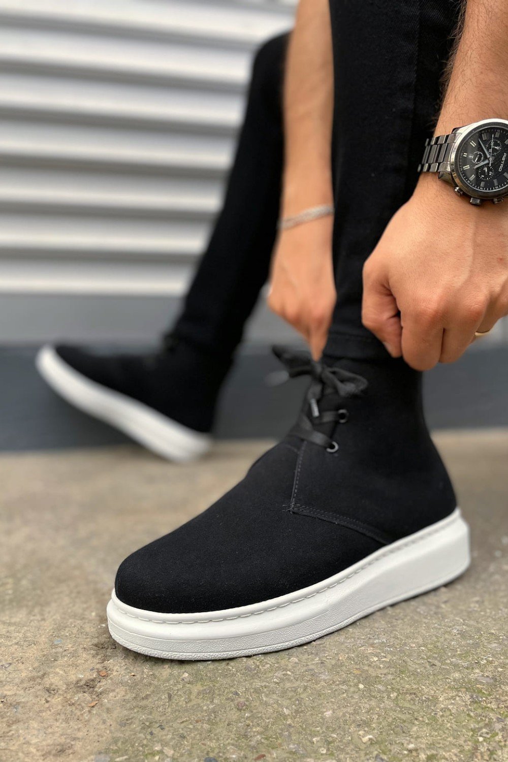 JY207 Oslo Bağcıklı Ortopedik Taban Süet Erkek Spor Bot SBT - Siyah JY207 Oslo Bağcıklı Ortopedik Taban Süet Erkek Spor Bot SBT - Siyah