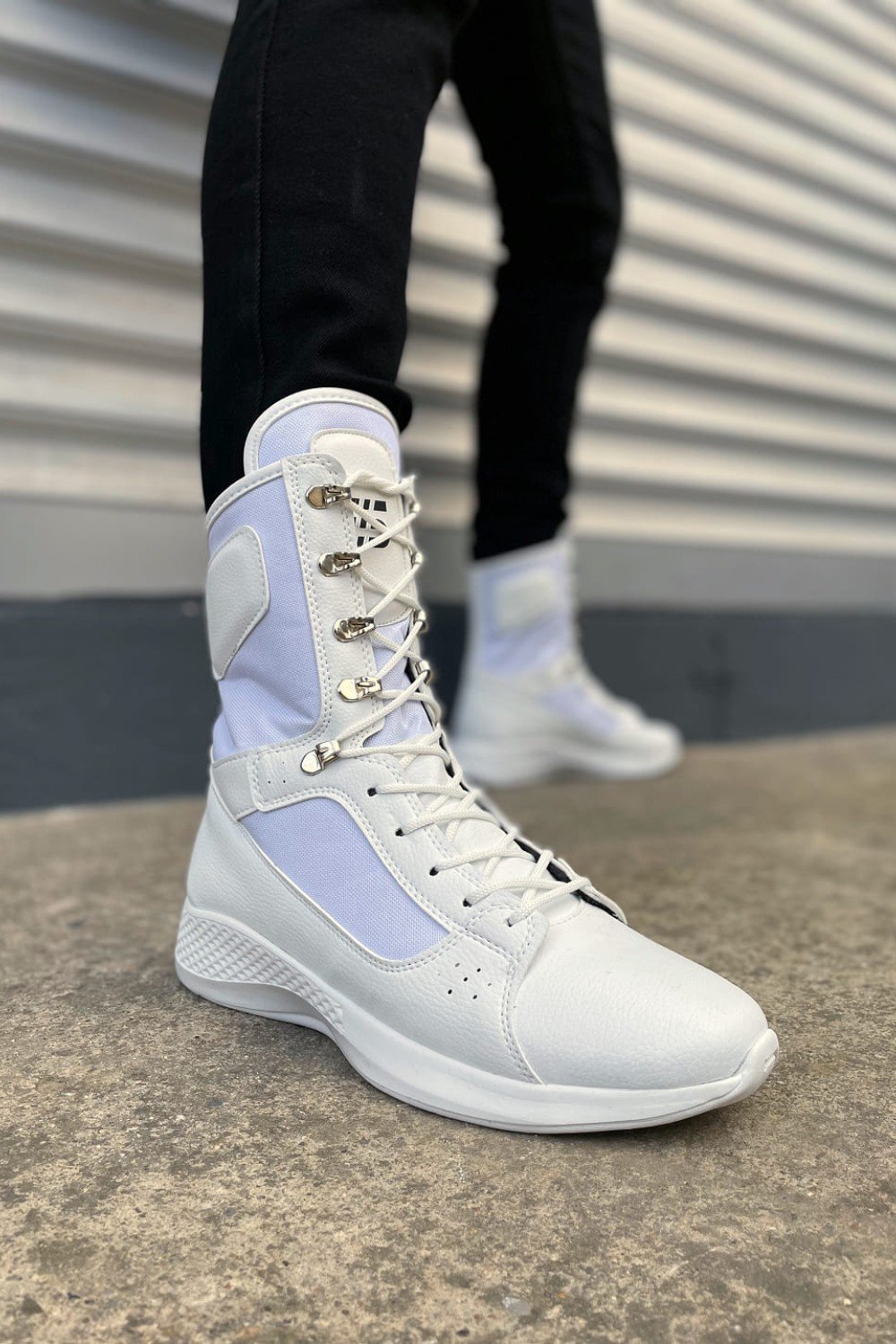 JY799 Verton Bağcıklı Ortopedik Taban Günlük Cilt Erkek Askeri Postal Bot CBT Beyaz JY799 Verton Bağcıklı Ortopedik Taban Günlük Cilt Erkek Askeri Postal Bot CBT Beyaz