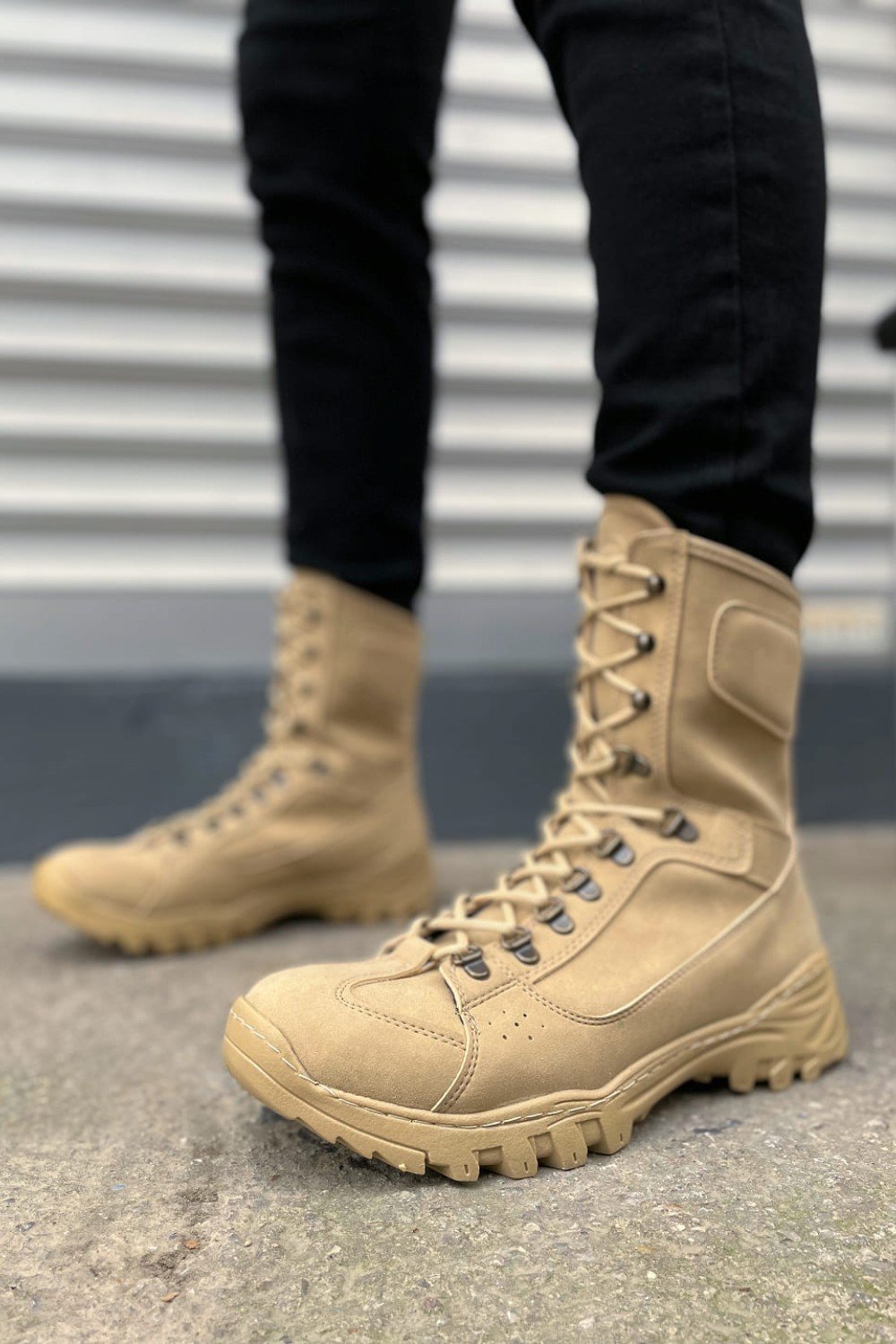 JY999 Strike Bağcıklı Ortopedik Taban Günlük Süet Erkek Askeri Postal Bot SKT Kum JY999 Strike Bağcıklı Ortopedik Taban Günlük Süet Erkek Askeri Postal Bot SKT Kum