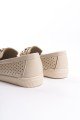 LAYLA Bağcıksız Ortopedik Rahat Taban Kalp Desenli Kadın Babet Ayakkabı CKT - Krem LAYLA Bağcıksız Ortopedik Rahat Taban Kalp Desenli Kadın Babet Ayakkabı CKT - Krem