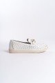 LILY Bağcıksız Ortopedik Rahat Taban Kalp Desenli Kadın Babet Ayakkabı CKT - Beyaz LILY Bağcıksız Ortopedik Rahat Taban Kalp Desenli Kadın Babet Ayakkabı CKT - Beyaz