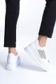 MIPA Bağcıklı Ortopedik Taban Simli Kadın Sneaker Spor Ayakkabı CBT - Beyaz MIPA Bağcıklı Ortopedik Taban Simli Kadın Sneaker Spor Ayakkabı CBT - Beyaz