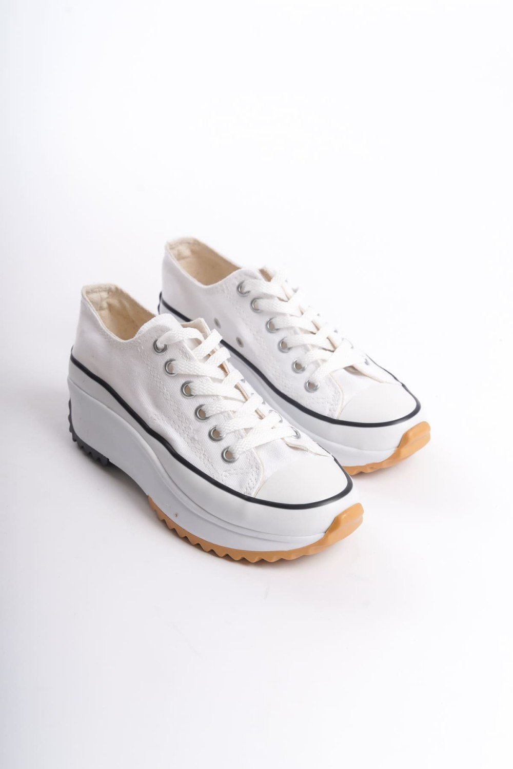 PARIS Bağcıklı Ortopedik Taban Kadın Sneaker Spor Ayakkabı TBT - Beyaz PARIS Bağcıklı Ortopedik Taban Kadın Sneaker Spor Ayakkabı TBT - Beyaz