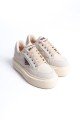 PRAG Bağcıklı Ortopedik Taban Desenli Kadın Sneaker Spor Ayakkabı CKT - Krem PRAG Bağcıklı Ortopedik Taban Desenli Kadın Sneaker Spor Ayakkabı CKT - Krem