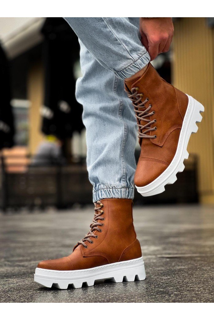 KN-B-023 Knack Yüksek Taban Ayakkabı Taba