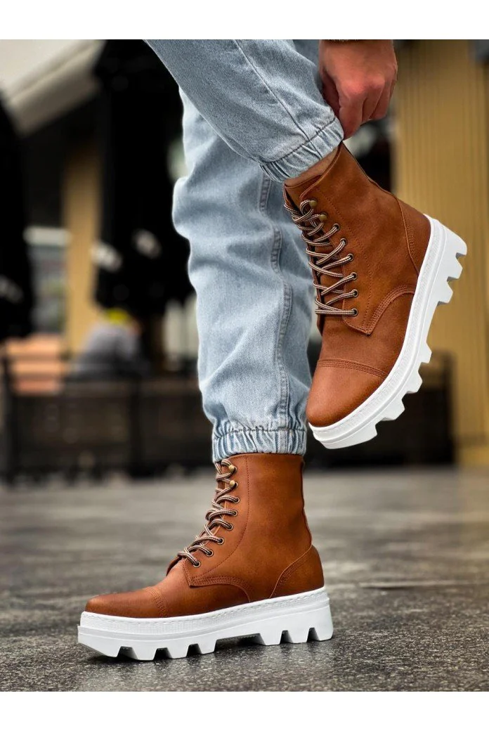 KN-B-023 Knack Yüksek Taban Ayakkabı Taba