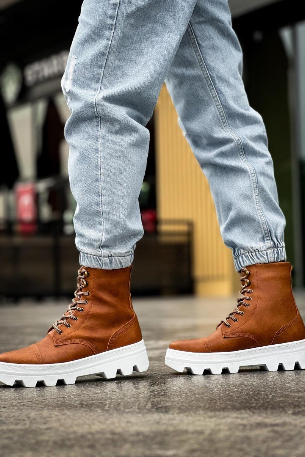 KN-B-023 Knack Yüksek Taban Ayakkabı Taba