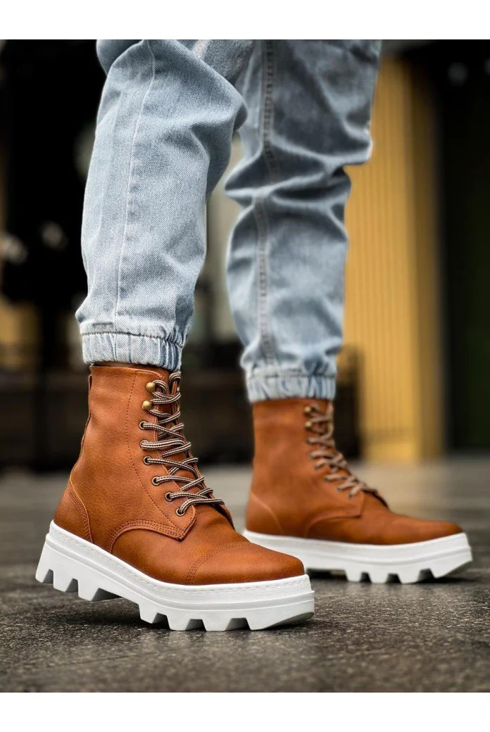 KN-B-023 Knack Yüksek Taban Ayakkabı Taba