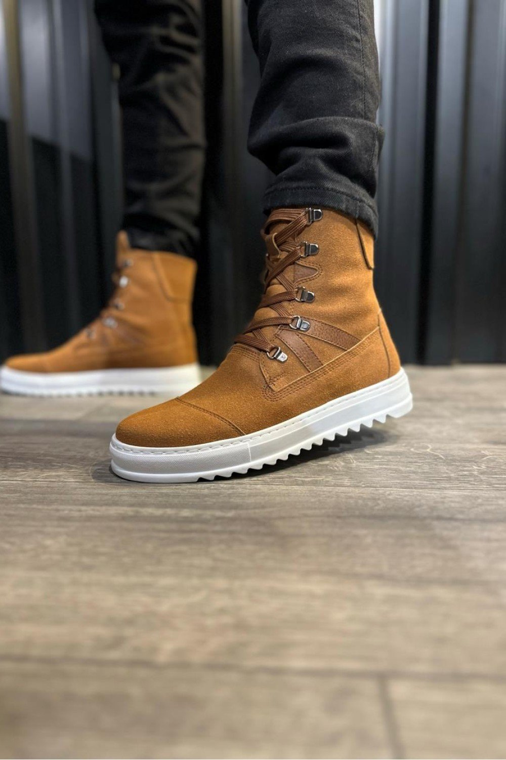 KN-B12 Knack Erkek Spor Bot Taba Süet