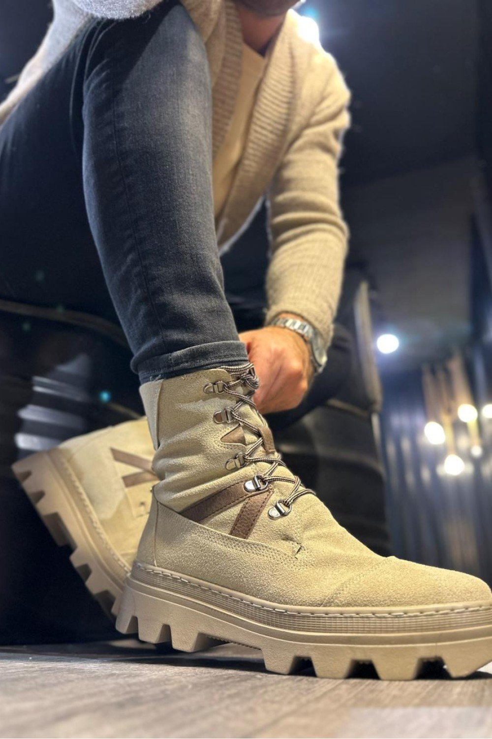 KN-B14 Knack Erkek Spor Bot Vizon Süet