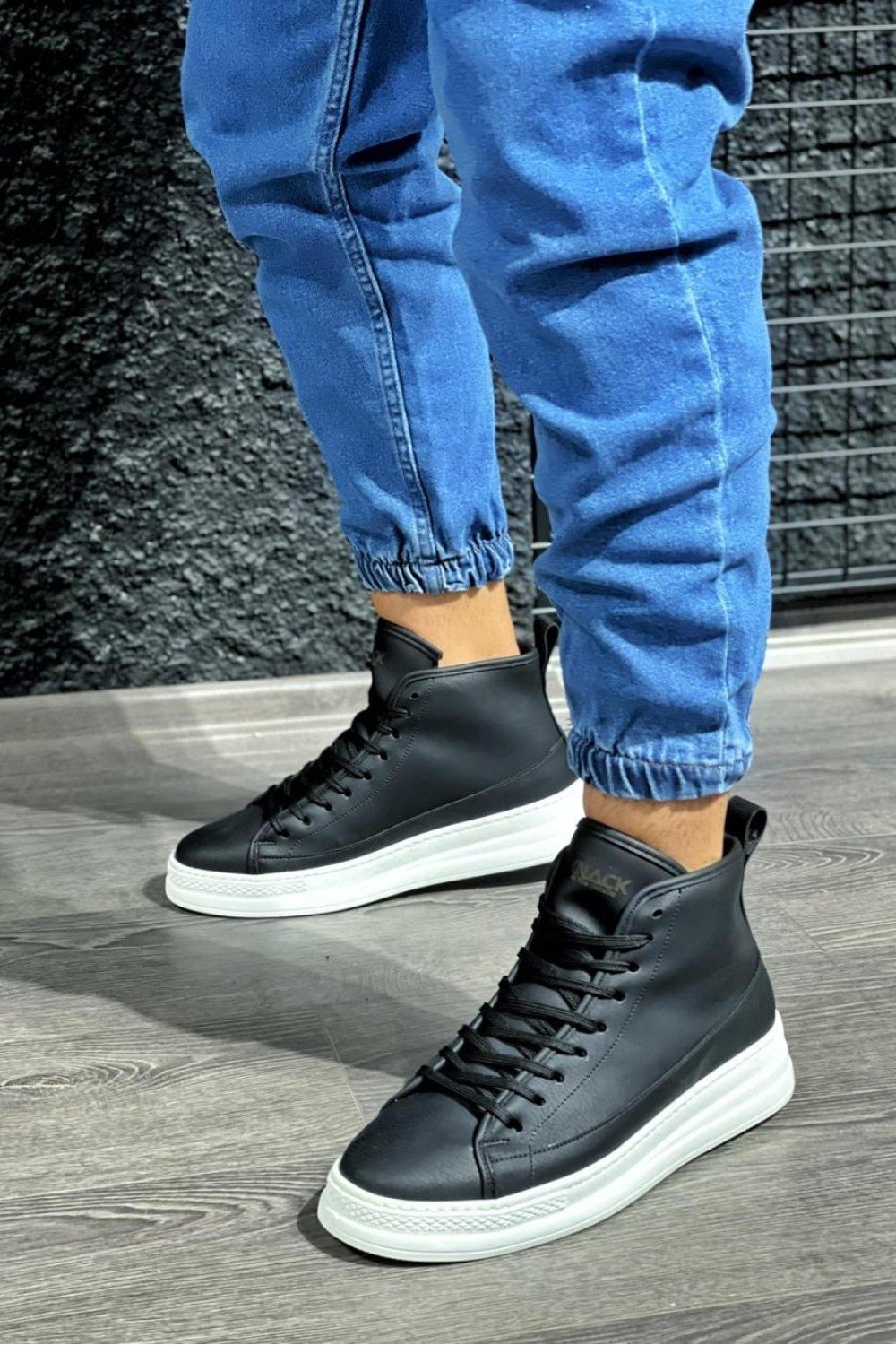 KN-C-030 Knack Yüksek Taban Ayakkabı Siyah (Beyaz Taban) KN-C-030 Knack Yüksek Taban Ayakkabı Siyah (Beyaz Taban)