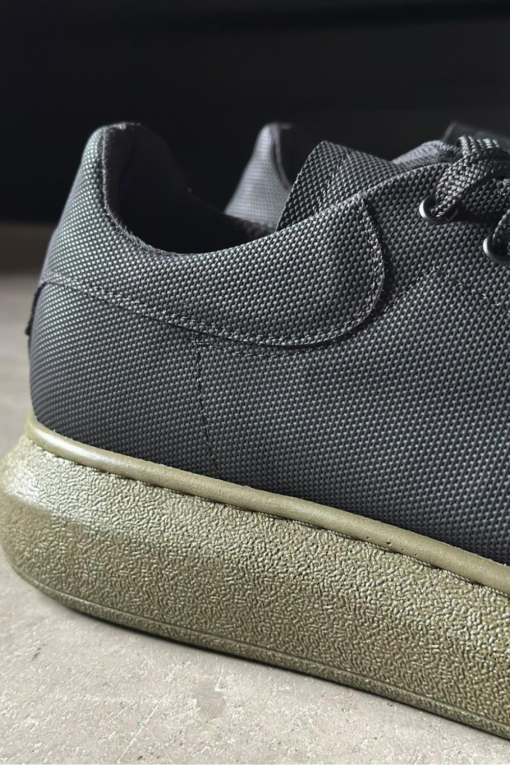 KN041 Knack Yüksek Taban Günlük Ayakkabı Tırtıklı Siyah