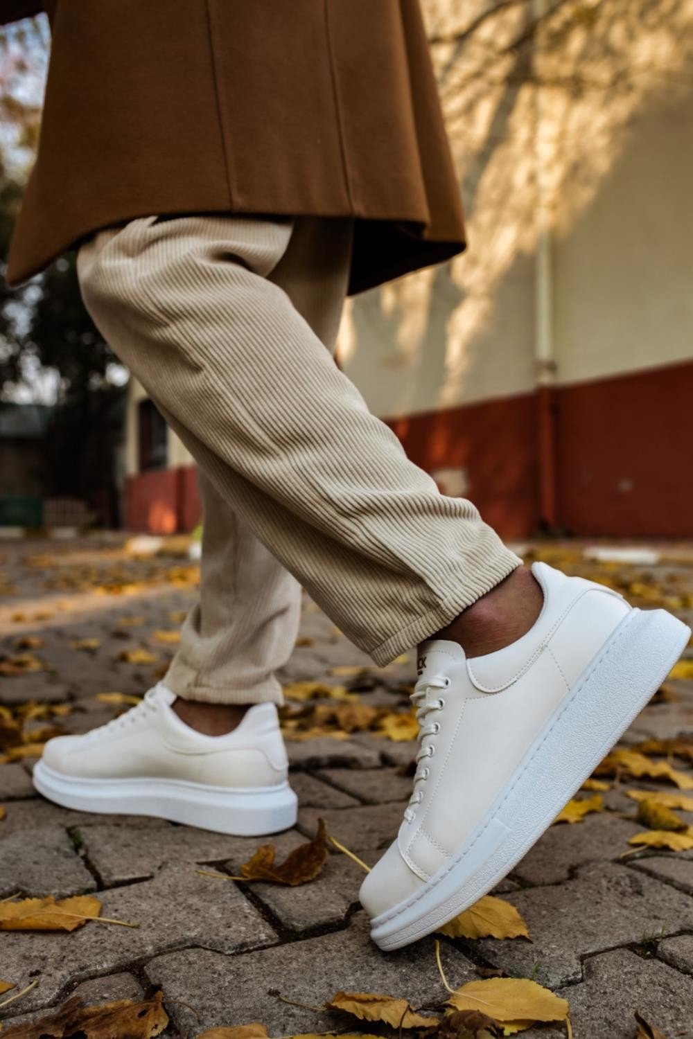 KN044 Knack Yüksek Taban Günlük Ayakkabı Beyaz KN044 Knack Yüksek Taban Günlük Ayakkabı Beyaz