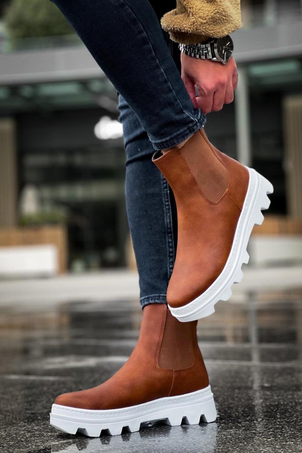 KN113 Knack Yüksek Taban Chelsea Bot Taba