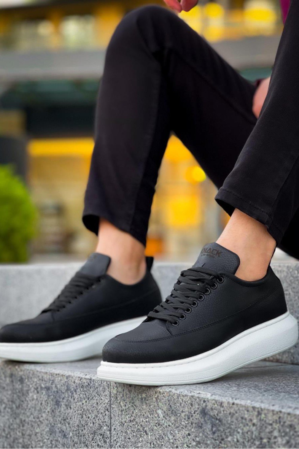 KN814 Knack Günlük Ayakkabı Siyah (Beyaz Taban) KN814 Knack Günlük Ayakkabı Siyah (Beyaz Taban)