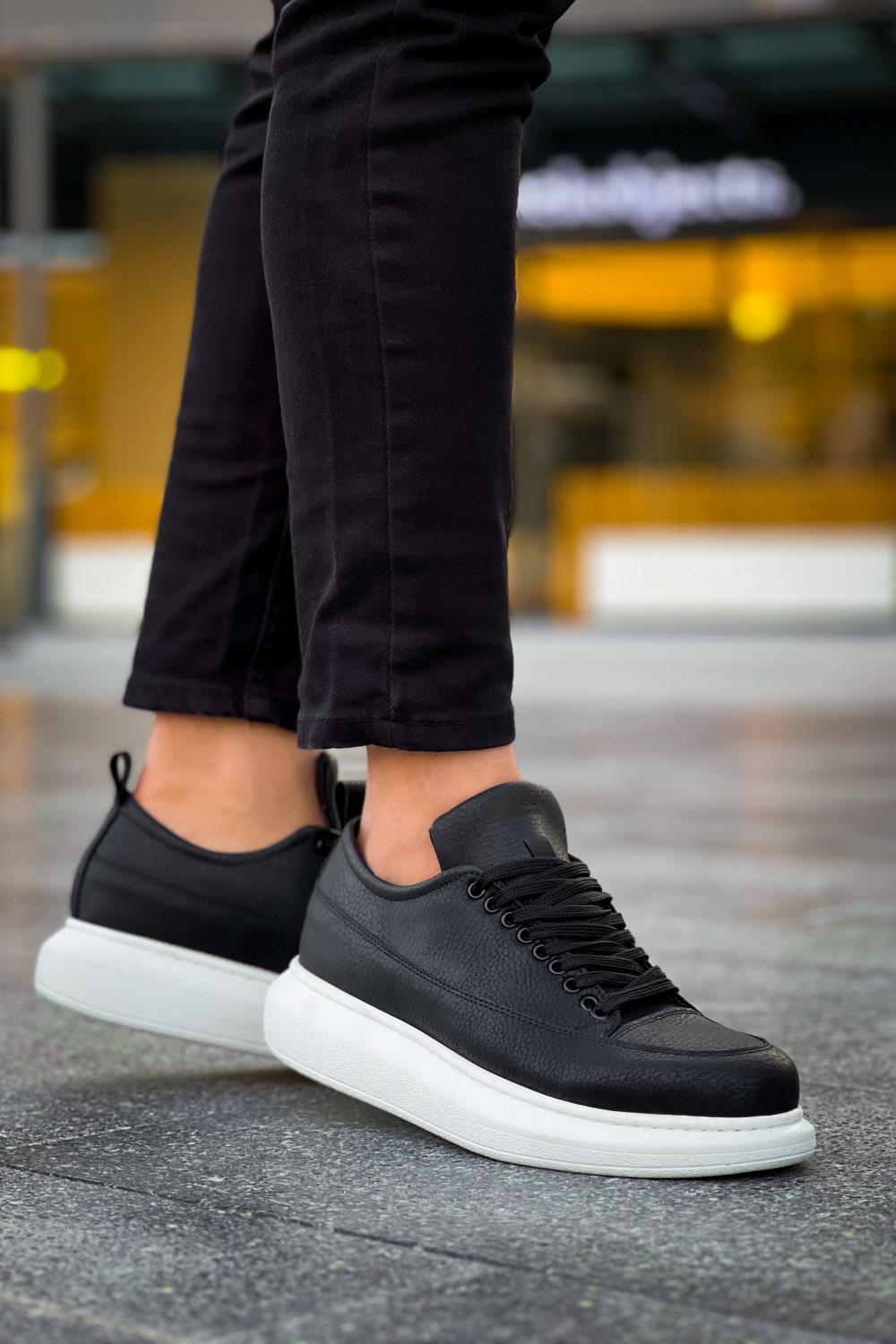 KN814 Knack Günlük Ayakkabı Siyah (Beyaz Taban) KN814 Knack Günlük Ayakkabı Siyah (Beyaz Taban)