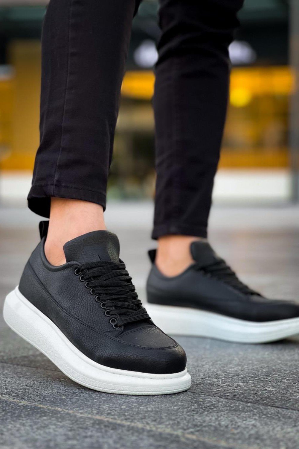 KN814 Knack Günlük Ayakkabı Siyah (Beyaz Taban) KN814 Knack Günlük Ayakkabı Siyah (Beyaz Taban)