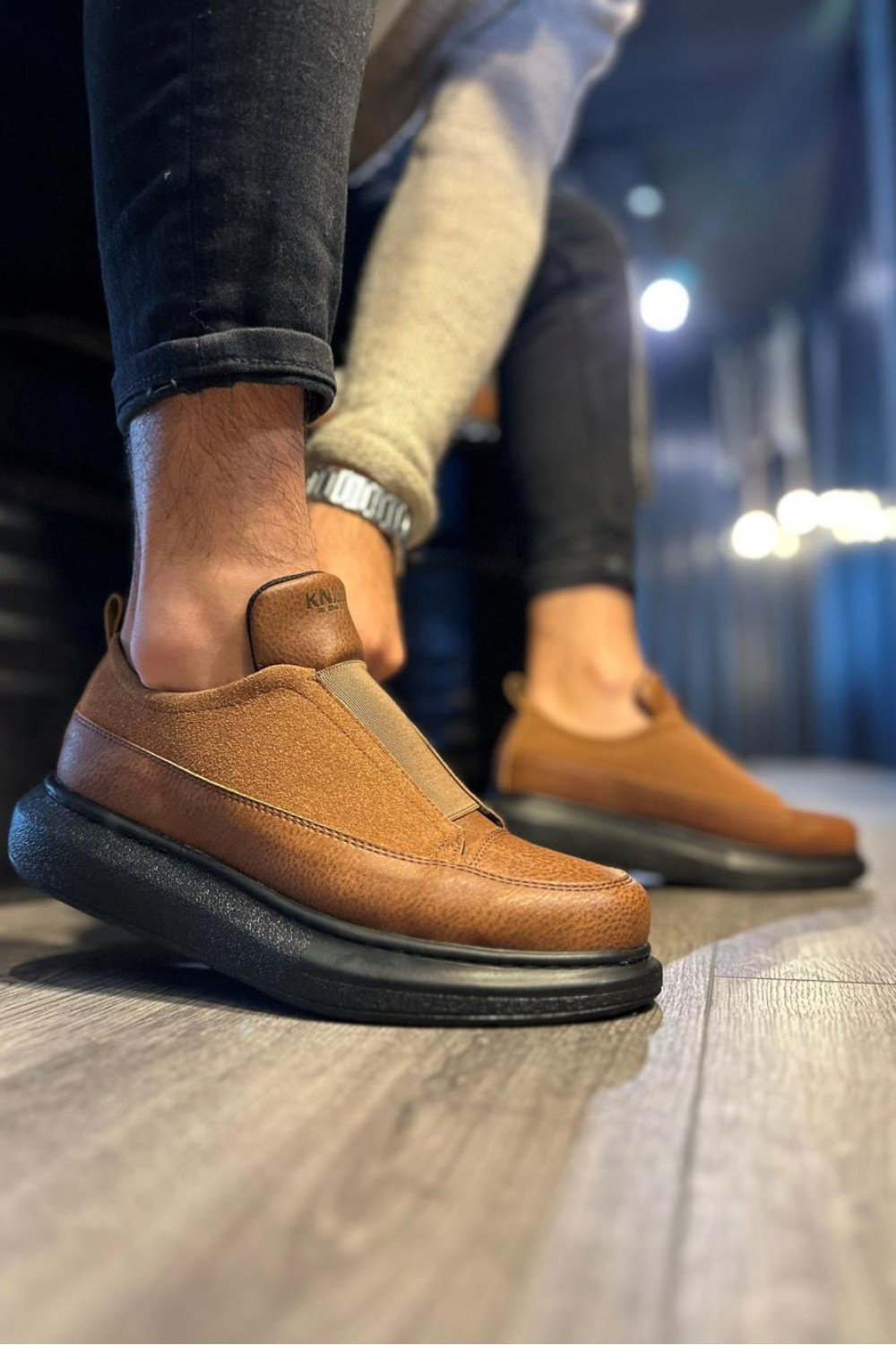 KN911 Knack Sneakers Ayakkabı Taba (Siyah Taban)