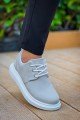 KB-003 Kuback Gri Süet Bağcıklı  Günlük Erkek Ayakkabı