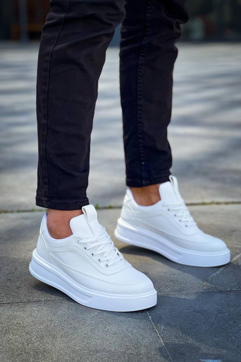 KB-006 Kuback Beyaz Cilt Yüksek Taban Bağcıklı Günlük Erkek Ayakkabı KB-006 Kuback Beyaz Cilt Yüksek Taban Bağcıklı Günlük Erkek Ayakkabı