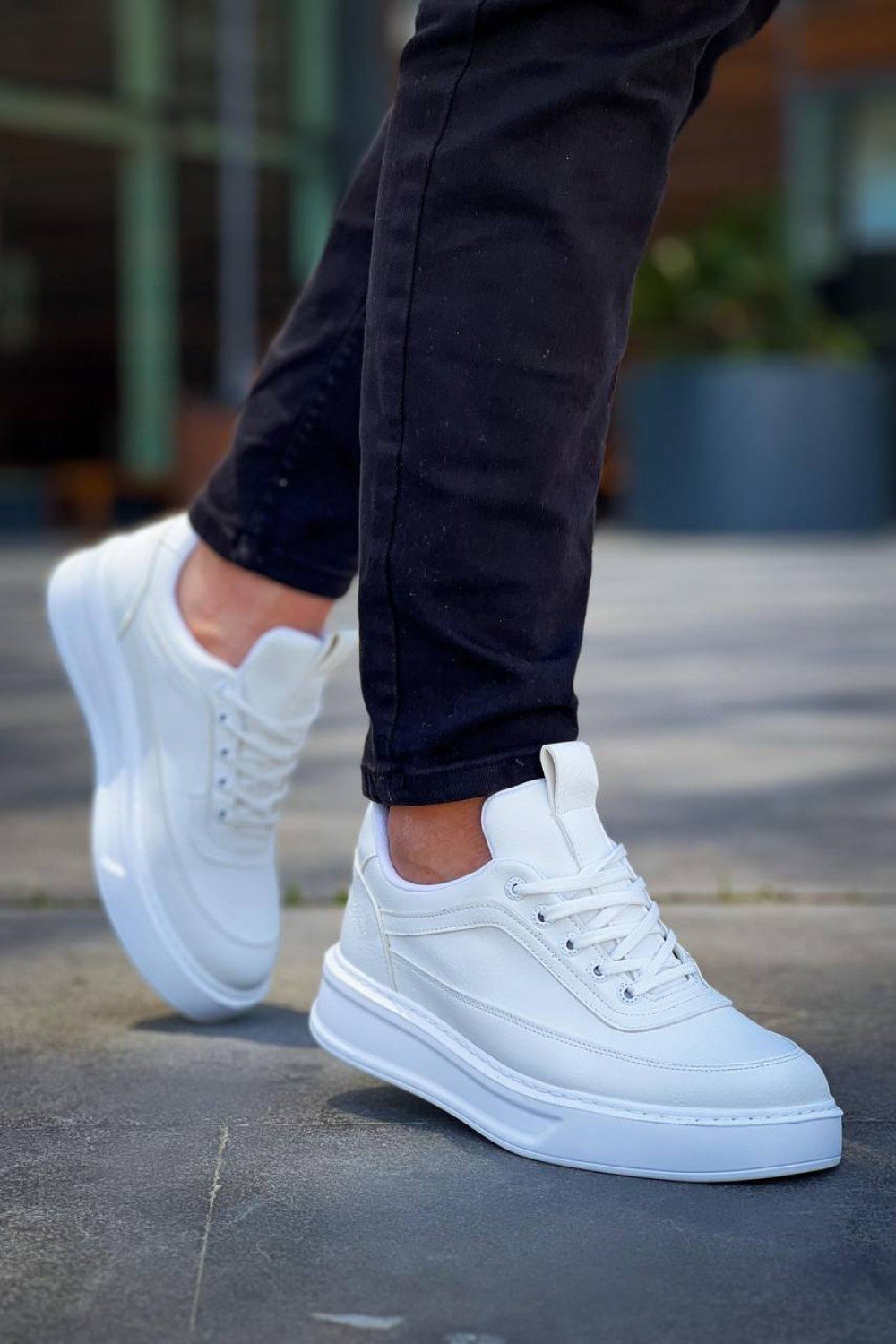 KB-006 Kuback Beyaz Cilt Yüksek Taban Bağcıklı Günlük Erkek Ayakkabı KB-006 Kuback Beyaz Cilt Yüksek Taban Bağcıklı Günlük Erkek Ayakkabı