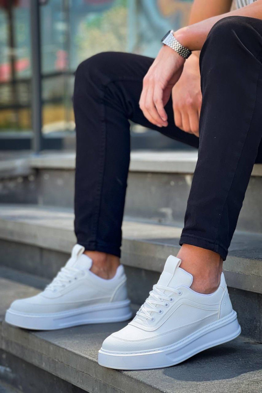 KB-006 Kuback Beyaz Cilt Yüksek Taban Bağcıklı Günlük Erkek Ayakkabı KB-006 Kuback Beyaz Cilt Yüksek Taban Bağcıklı Günlük Erkek Ayakkabı