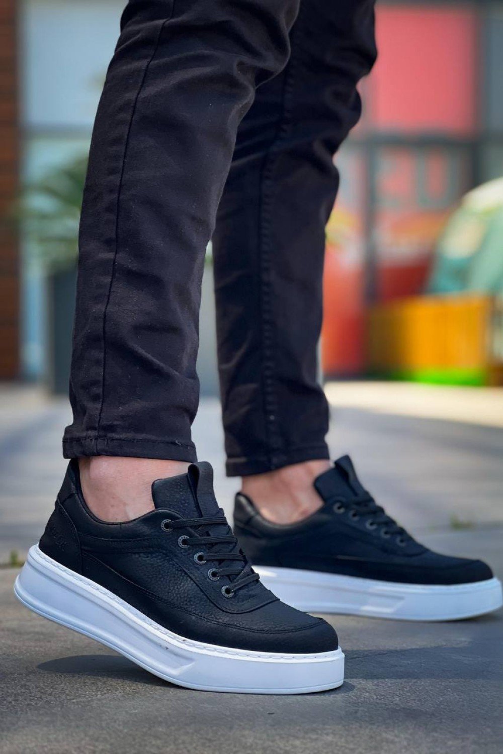 KB-006 Kuback Siyah Cilt Yüksek Taban Bağcıklı Günlük Erkek Ayakkabı KB-006 Kuback Siyah Cilt Yüksek Taban Bağcıklı Günlük Erkek Ayakkabı