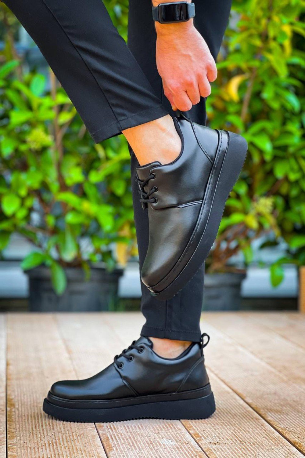 KB-X3 Kuback Siyah Cilt Siyah Taban Bağcıklı Günlük Erkek Ayakkabı KB-X3 Kuback Siyah Cilt Siyah Taban Bağcıklı Günlük Erkek Ayakkabı