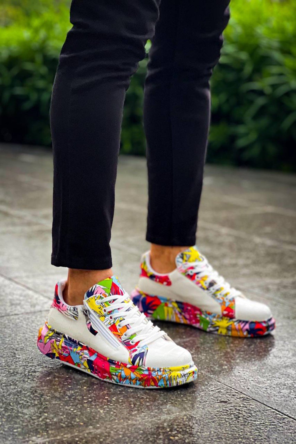 KB-02 Kuback Bağcıklı Crocodile Beyaz Kırmızı Günlük Erkek Ayakkabı KB-02 Kuback Bağcıklı Crocodile Beyaz Kırmızı Günlük Erkek Ayakkabı