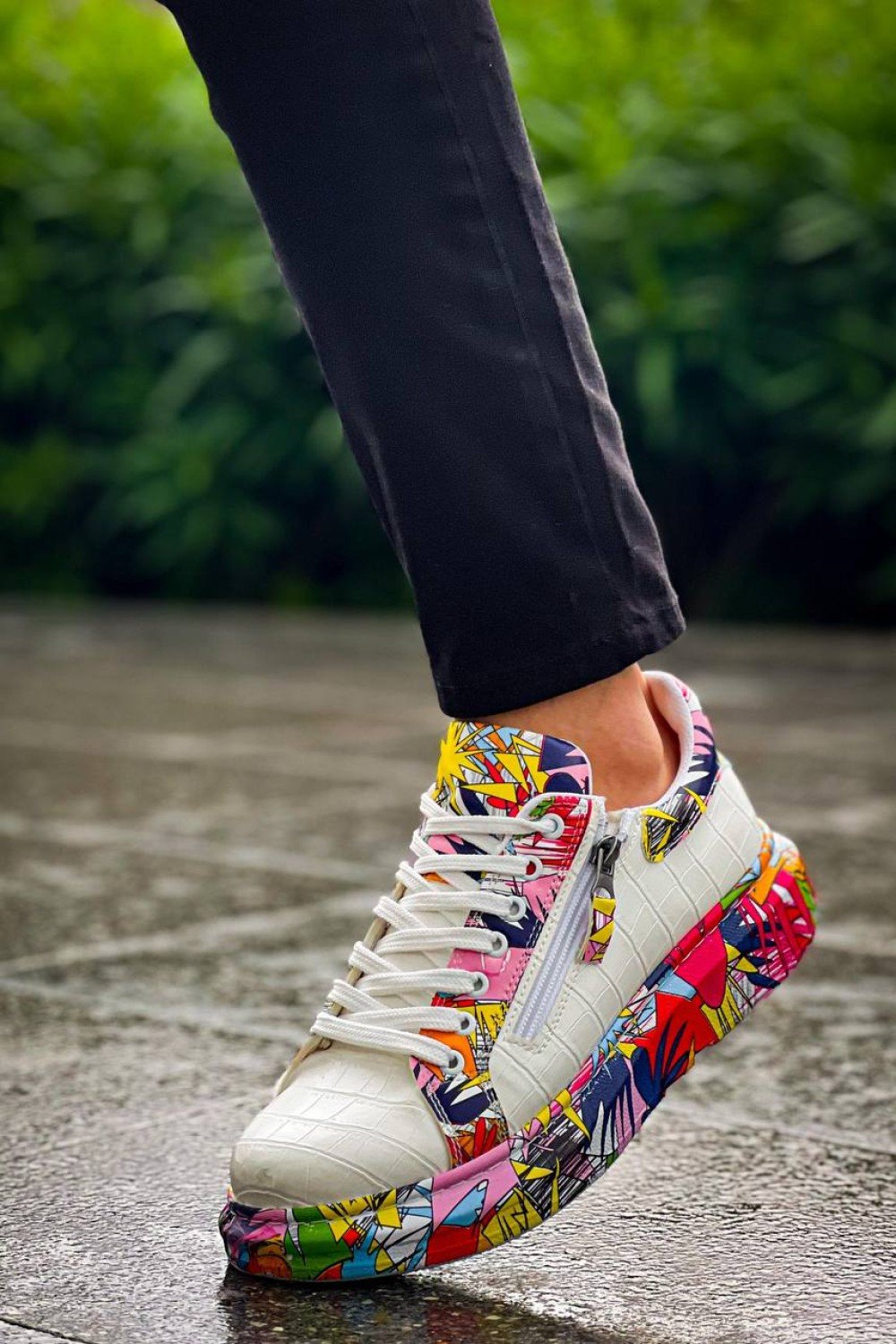 KB-02 Kuback Bağcıklı Crocodile Beyaz Kırmızı Günlük Erkek Ayakkabı KB-02 Kuback Bağcıklı Crocodile Beyaz Kırmızı Günlük Erkek Ayakkabı