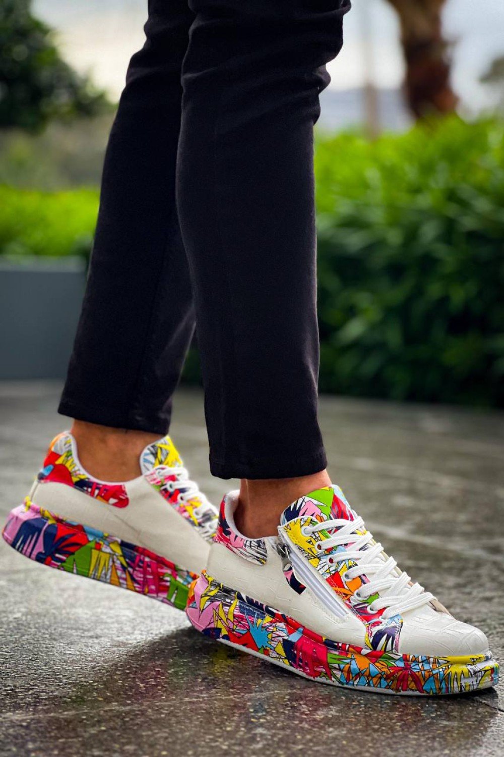 KB-02 Kuback Bağcıklı Crocodile Beyaz Kırmızı Günlük Erkek Ayakkabı KB-02 Kuback Bağcıklı Crocodile Beyaz Kırmızı Günlük Erkek Ayakkabı