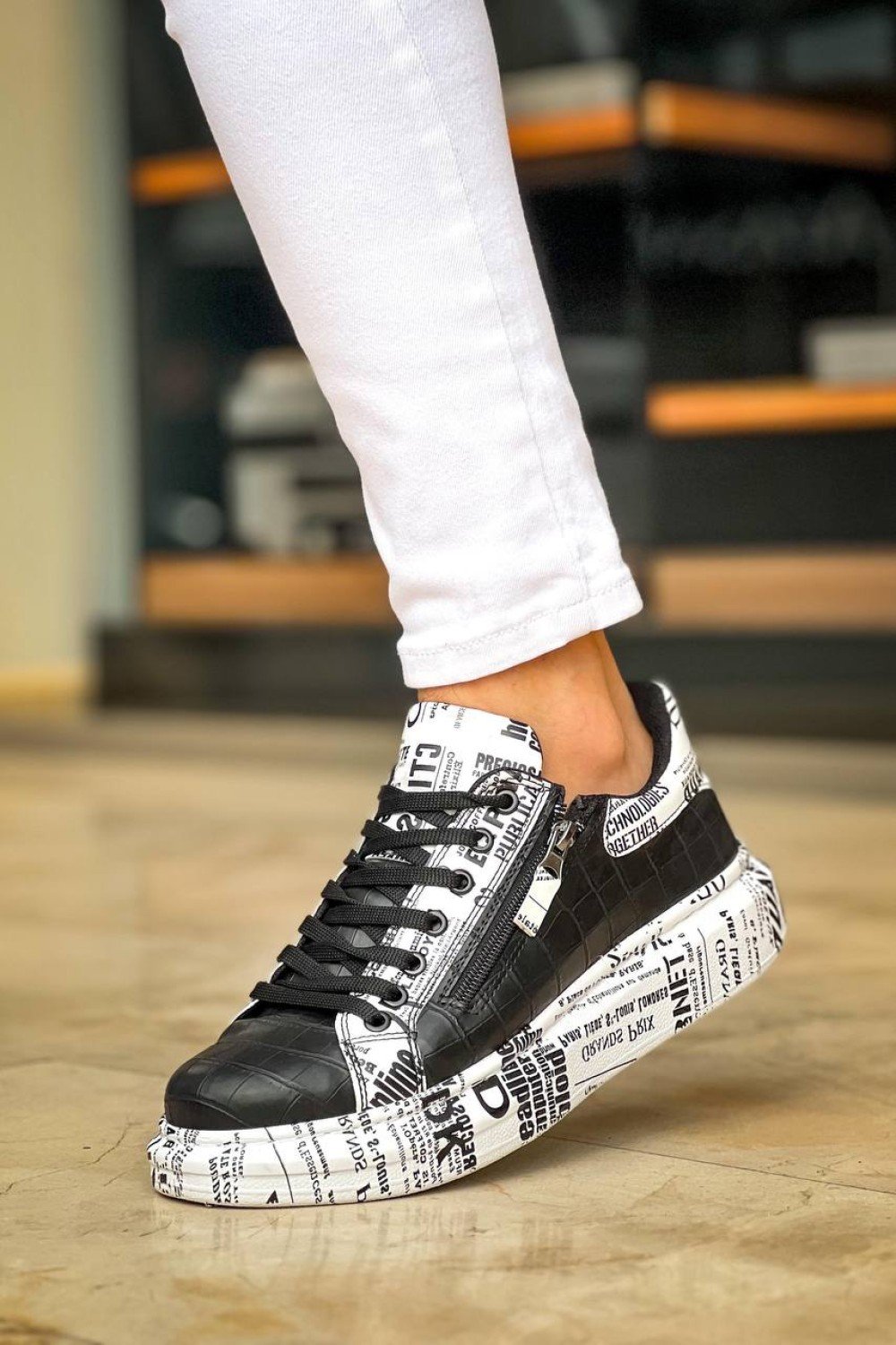 KB-02 Kuback Bağcıklı Crocodile Siyah Gazete Günlük Erkek Ayakkabı KB-02 Kuback Bağcıklı Crocodile Siyah Gazete Günlük Erkek Ayakkabı