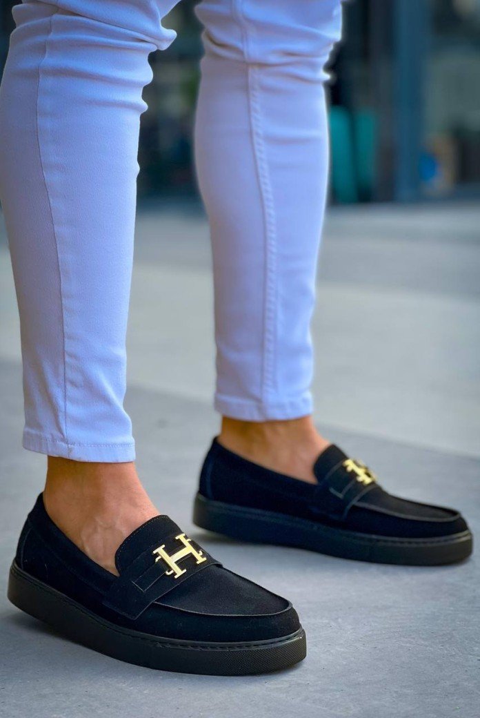 KB-027  Kuback Bağcıksız Kömür Süet H Günlük Erkek Ayakkabı